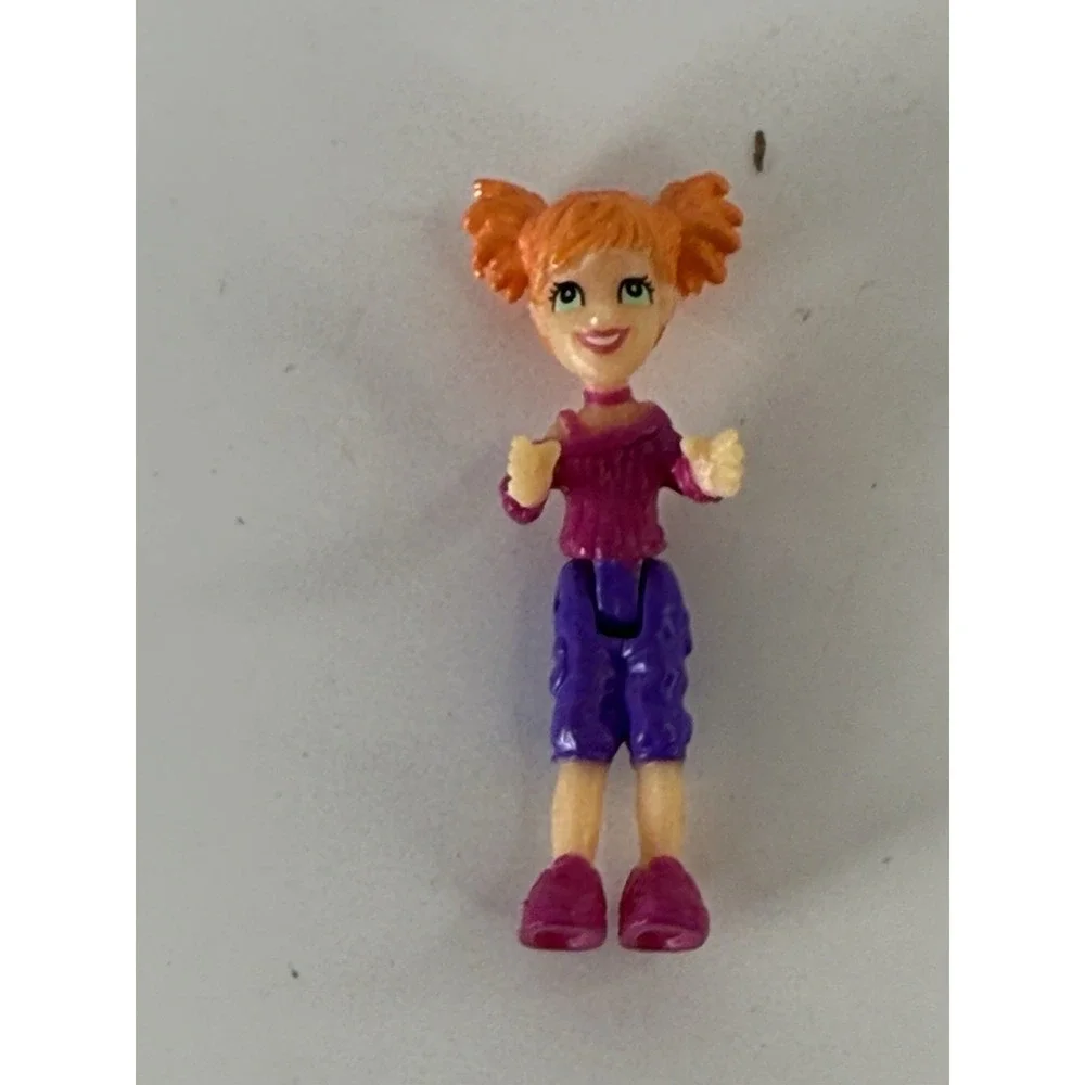 Polly Pocket Red #11 2007 Convertible Die Cast Vehicle with Driver Figure
